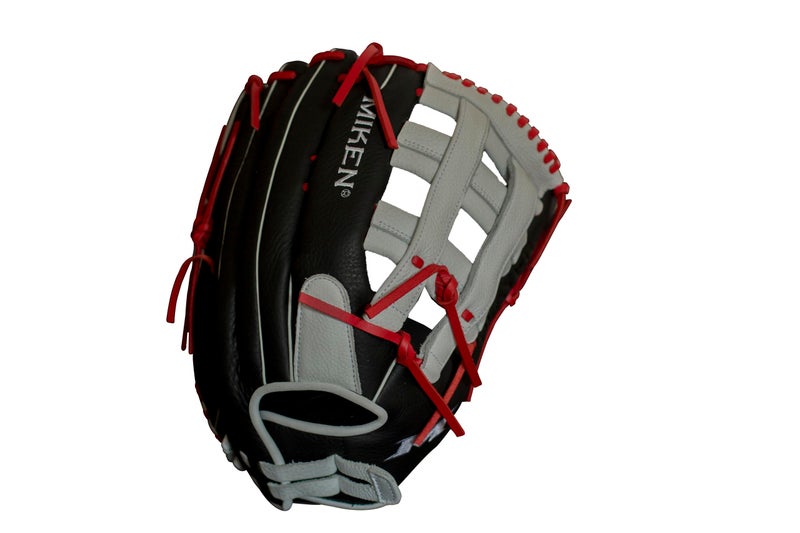 Miken | PLAYERS SERIES Slowpitch Softball Glove | Sizes 13" | RHT | Black / White - Image 3
